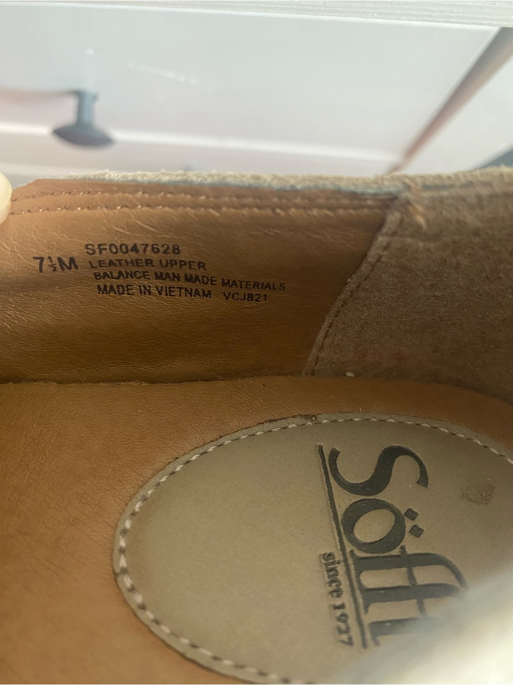 Sofft Taupe Gray Suede Slip-On Platform Sneakers - Picture 5 of 8